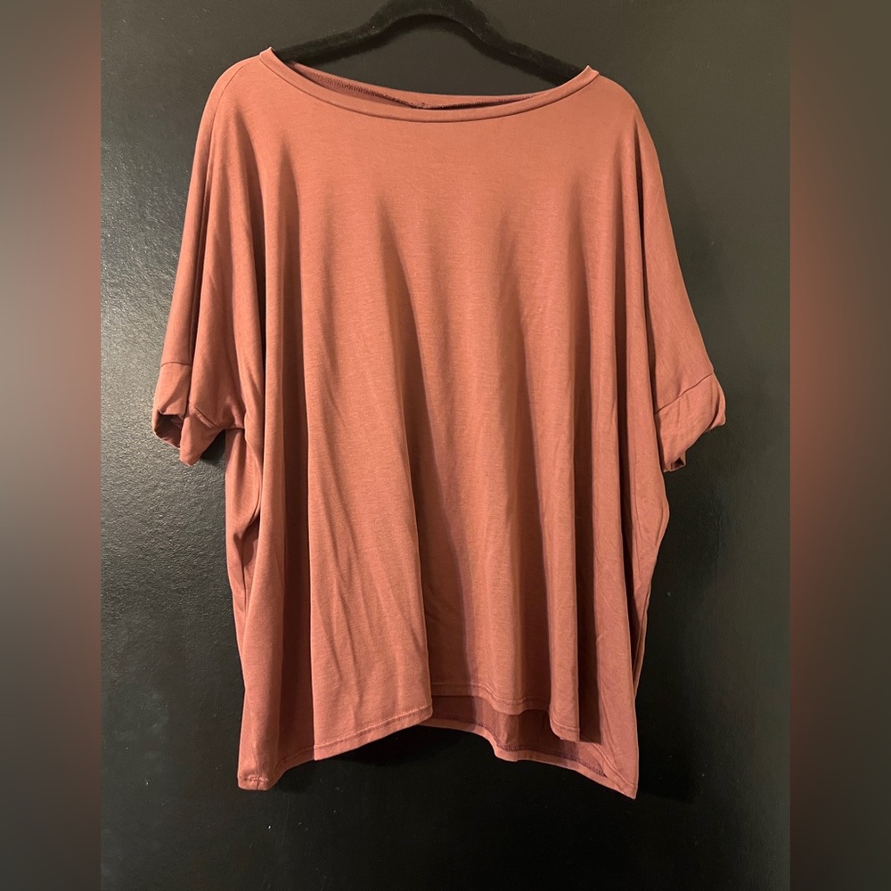 Agnes & Dora Box Tee in Mauve